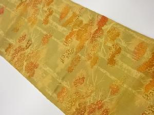 樹木模様織出し名古屋帯